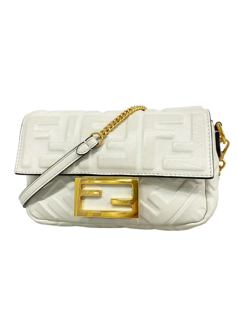 Fendi Baguette Nm Bag Zucca Embossed #356932F10B